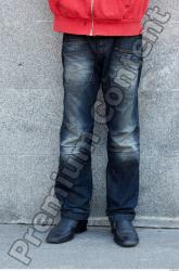 Leg Head Man Casual Jeans Slim Average Street photo references